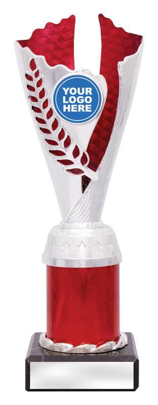 DF4329 Dance Spirit Cups - Silver / Red 22.5cm