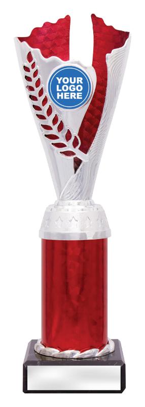 DF4330 Dance Spirit Cups - Silver / Red 25cm