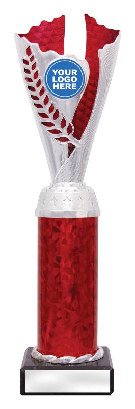 DF4331 Dance Spirit Cups - Silver / Red 28cm