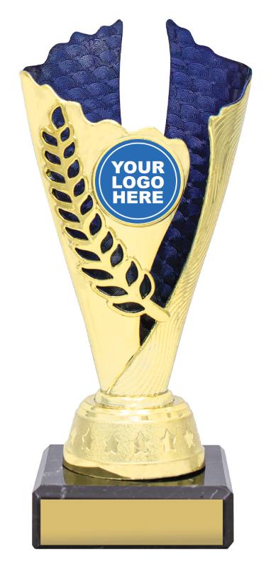 DF4342 Dance Spirit Cups - Gold / Blue 17.5cm