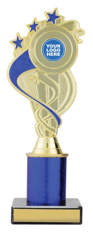 DF4538 Dance Blue Ribbon Star 23.5cm