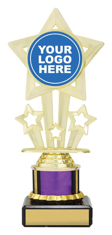 DF4693 Dance Icon Star - Purple 20.5cm