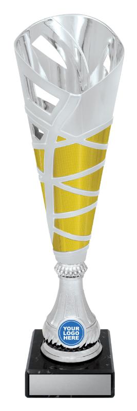 DF4729 Dance Hex Cup - Silver / Gold 37cm