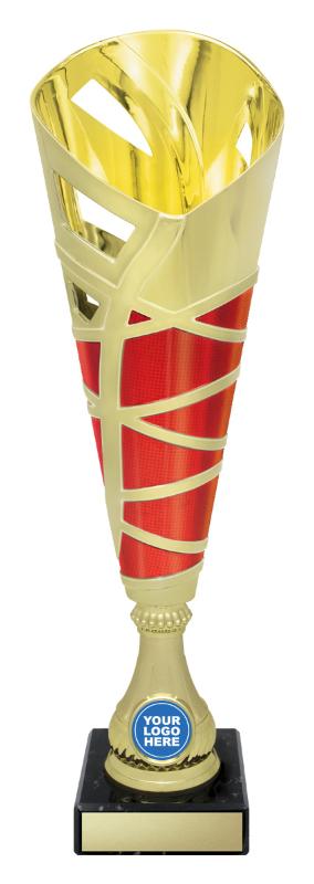 DF4731 Dance Hex Cup - Gold / Red 35cm