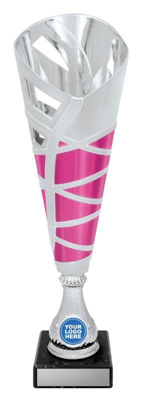 DF4734 Dance Hex Cup - Silver / Pink 35cm