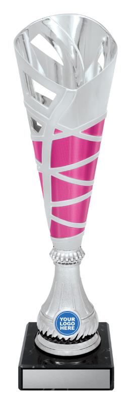 DF4736 Dance Hex Cup - Silver / Pink 39cm