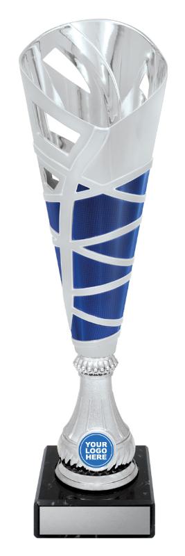 DF4741 Dance Hex Cup - Silver / Blue 37cm