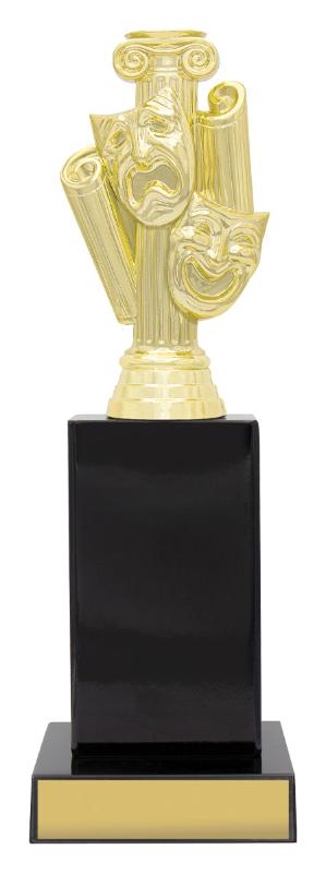 DF4753 Drama Gloss Black Timber 23cm