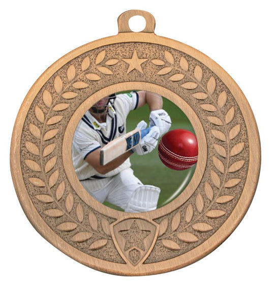 DMC402B Distinction Cricket Batting Medal Bronze