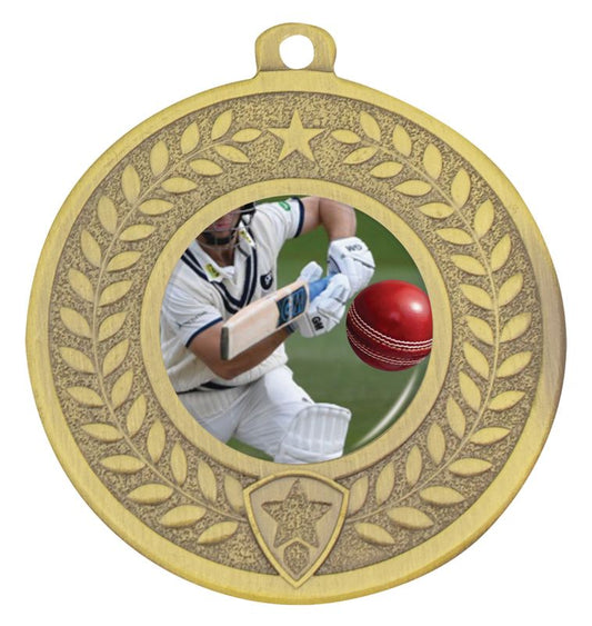 DMC402G Distinction Cricket Batting Medal Gold