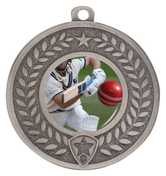 DMC402S Distinction Cricket Batting Medal Silver