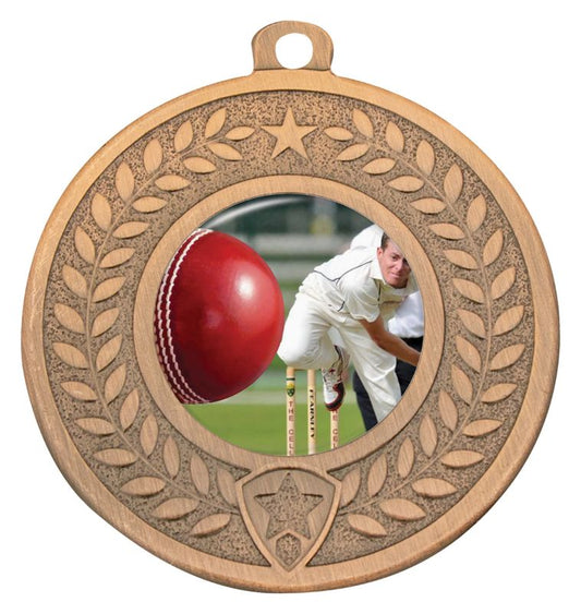 DMC403B Distinction Cricket Bowling Medal Bronze