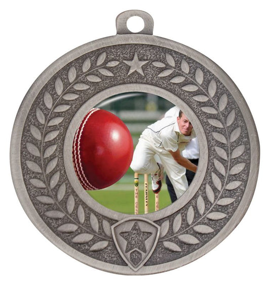 DMC403S Distinction Cricket Bowling Medal Silver