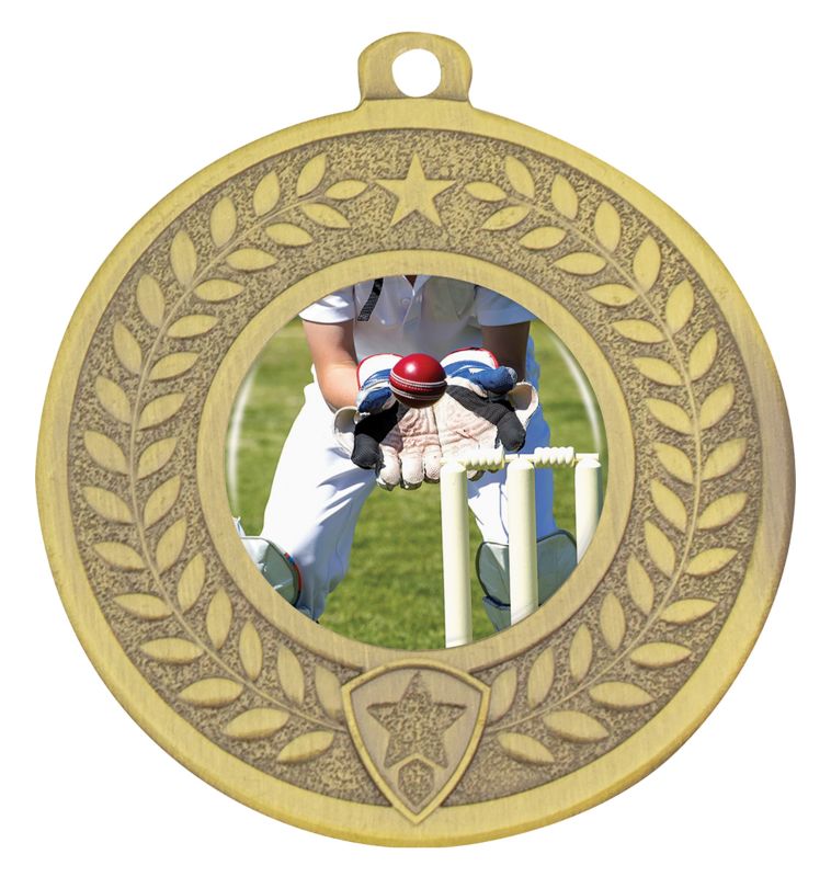 DMC405G Distinction Cricket Wicketkeeper Medal Gold