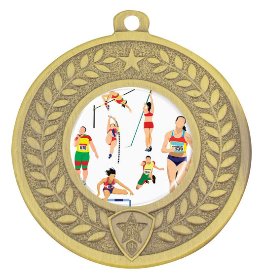 DMC474G Distinction Track & Field Medal Gold