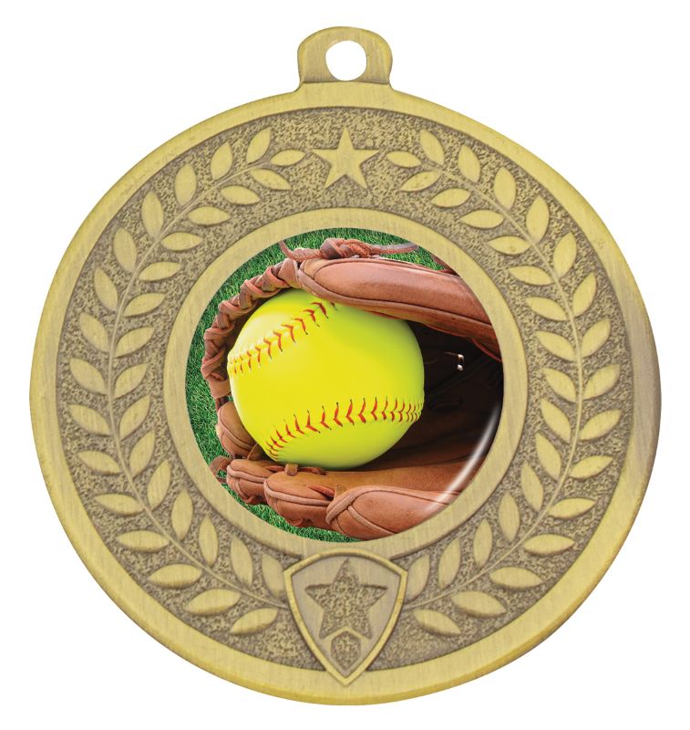 DMC752G Distinction Softball Medal Gold