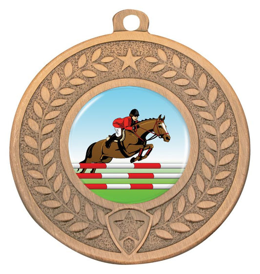 DMK101B Distinction Show Jumping Medal Bronze 5cm