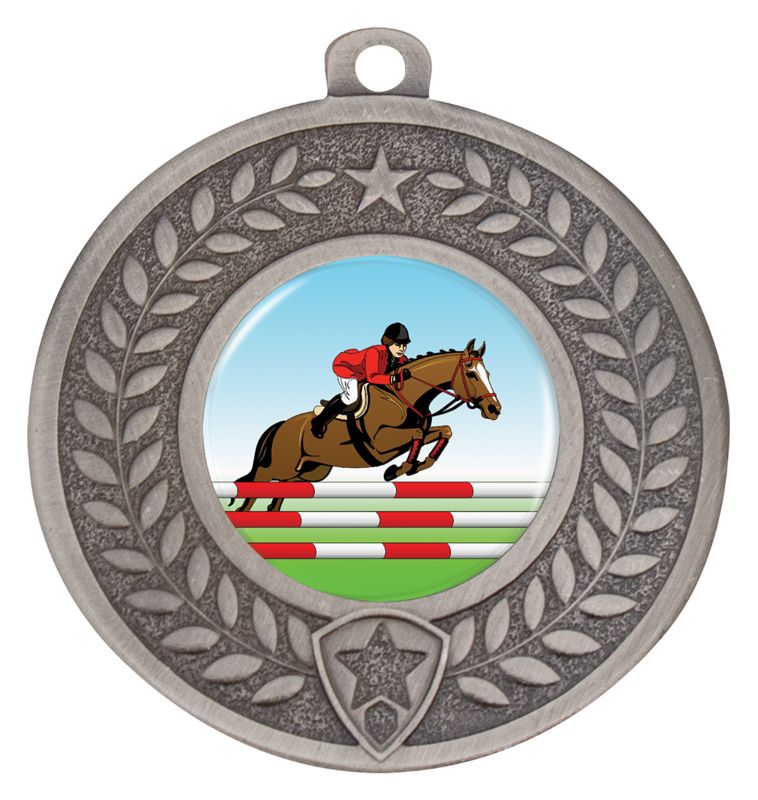 DMK101S Distinction Show Jumping Medal Silver 5cm