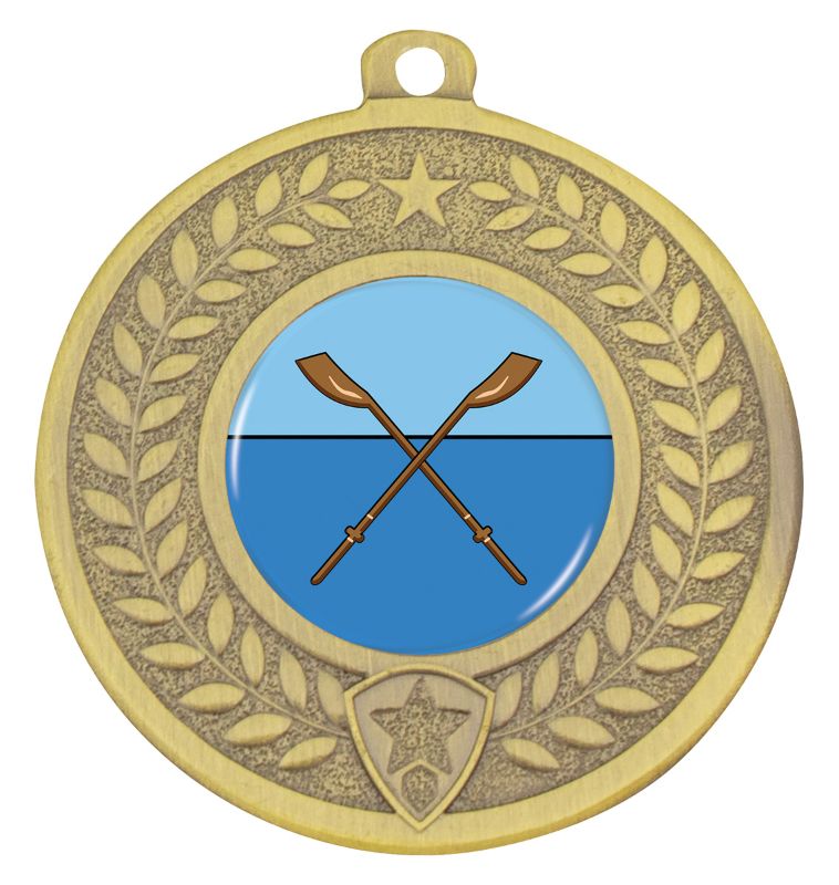 DMK144G Distinction Rowing Medal Gold 5cm