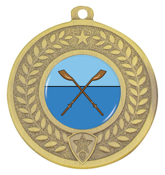 DMK144G Distinction Rowing Medal Gold 5cm