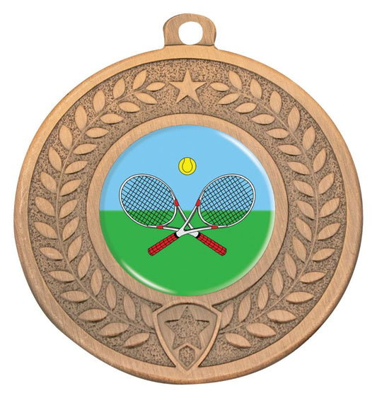 DMK172B Distinction Cross Racquets Medal Bronze 5cm
