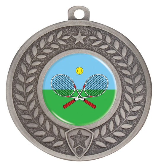 DMK172S Distinction Cross Racquets Medal Silver 5cm