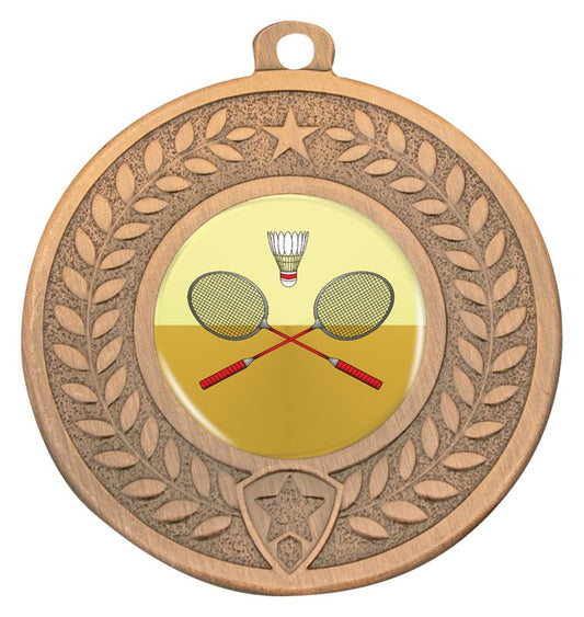 DMK23B Distinction Badminton Medal Bronze 5cm