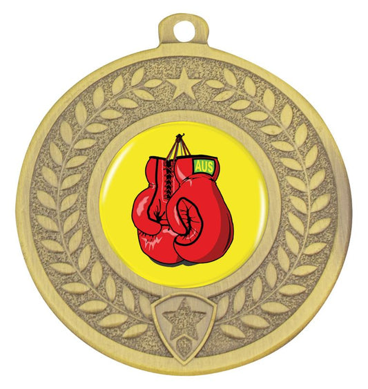 DMK32G Distinction Boxing Medal Gold 5cm
