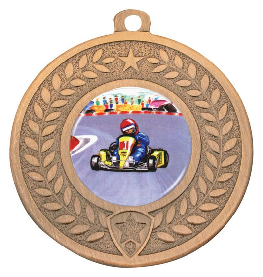 DMK37B Distinction Go Kart Medal Bronze 5cm