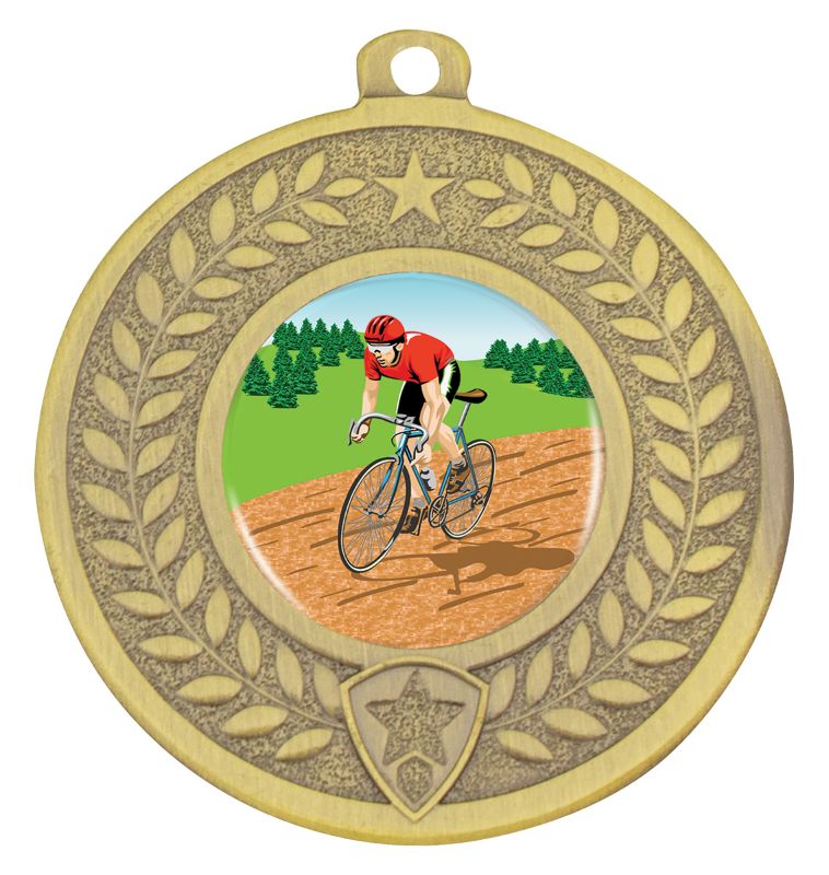 DMK55G Distinction Road Race Medal Gold 5cm