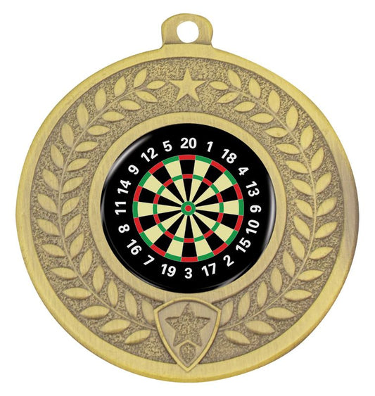 DMK66G Distinction Dartboard Medal Gold 5cm
