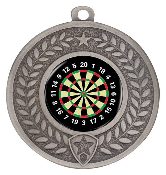 DMK66S Distinction Dartboard Medal Silver 5cm