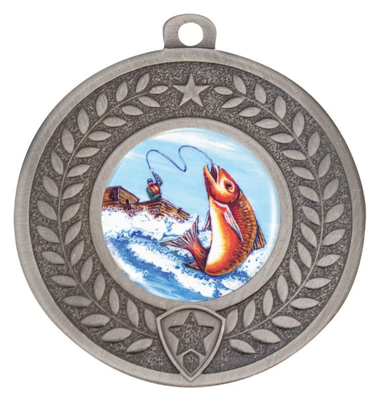 DMK77S Distinction Fishing Medal Silver 5cm