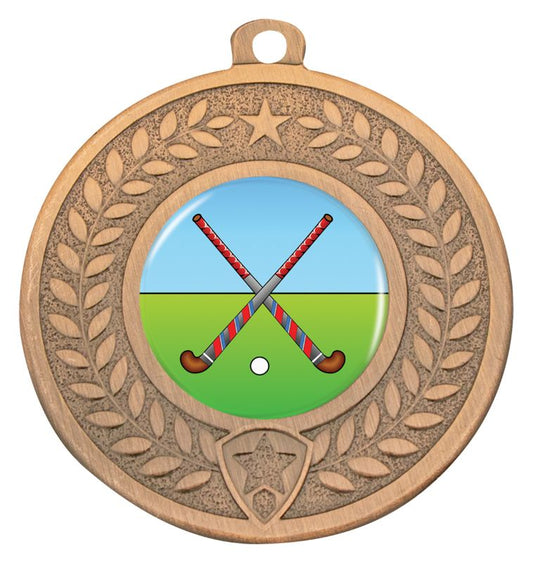 DMK96B Distinction Cross Sticks Medal Bronze 5cm