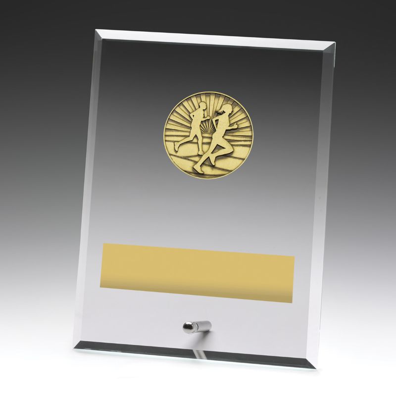 DY125C Glass Plaque Cross Country 200mm
