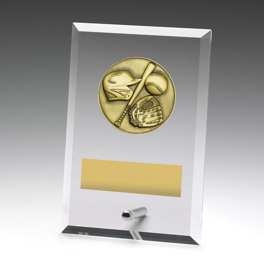 DY133A Glass Plaque Baseball 150mm