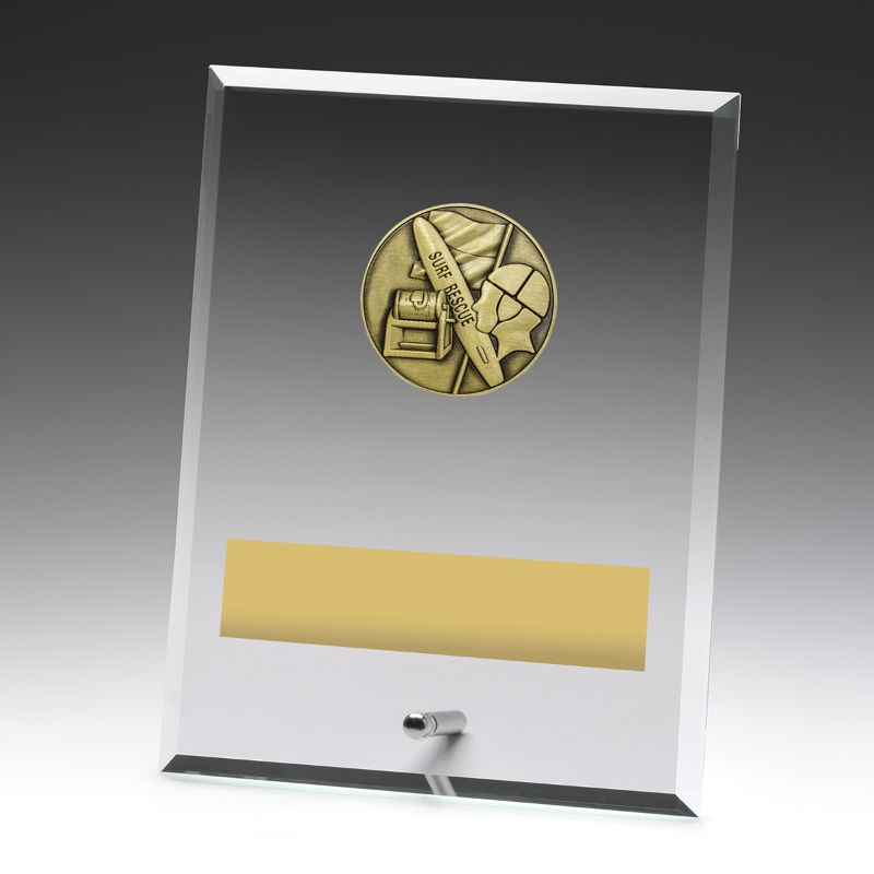 DY158C Glass Plaque Lifesaving 200mm