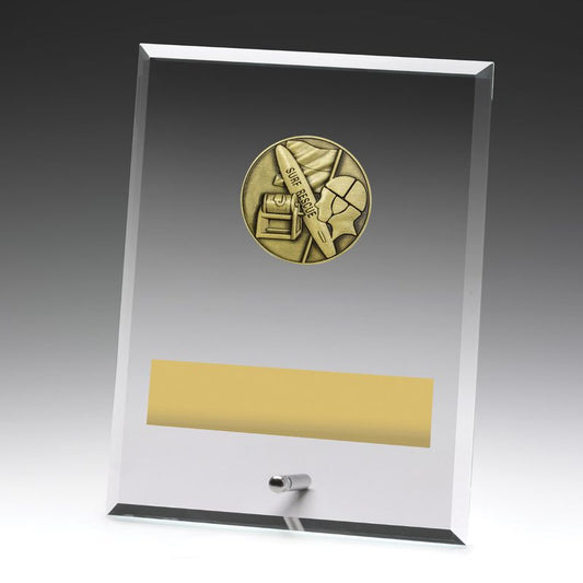 DY158C Glass Plaque Lifesaving 200mm