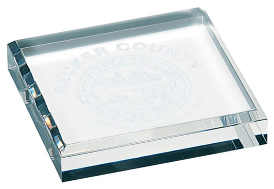 EAC044 Acrylic paperweight 9.4cm
