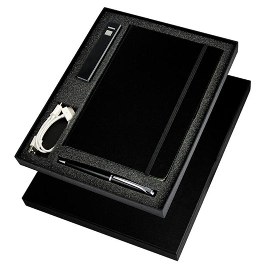 EGIFT1003BK Ambassador Bound JournalBook, a Jolt Charger and a Grobisen Pen 27.4cm