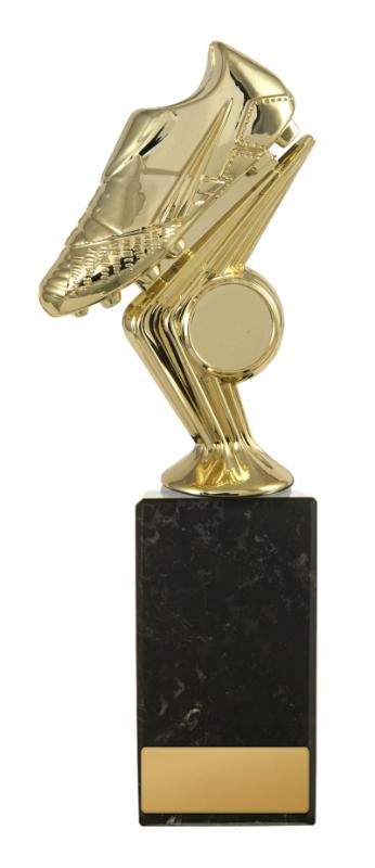 F24-2127 Golden Boot on Column 23.3cm