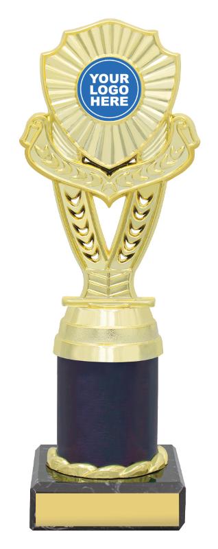 F4048 Football Chevron - Black 21cm