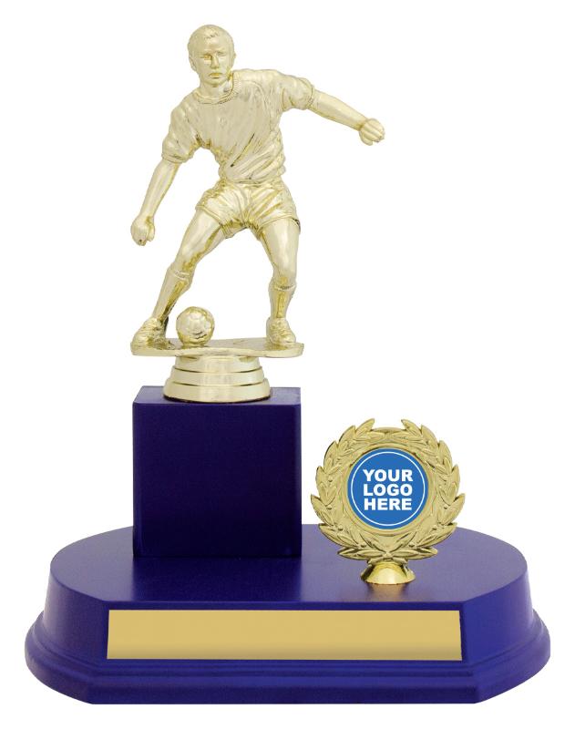 F4105 Football Offset Column - Blue 21cm