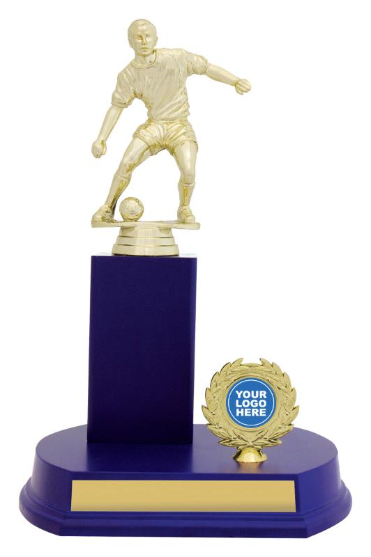 F4107 Football Offset Column - Blue 26cm
