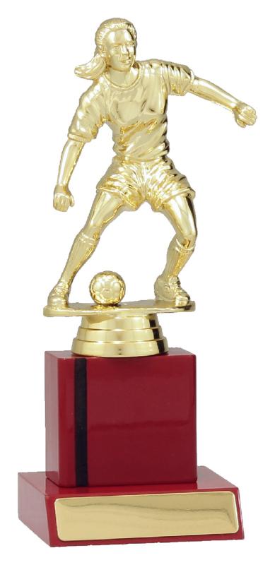 F4121 Football Gloss Red Column 20cm