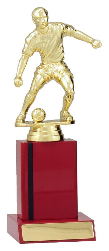 F4122 Football Gloss Red Column 22.5cm