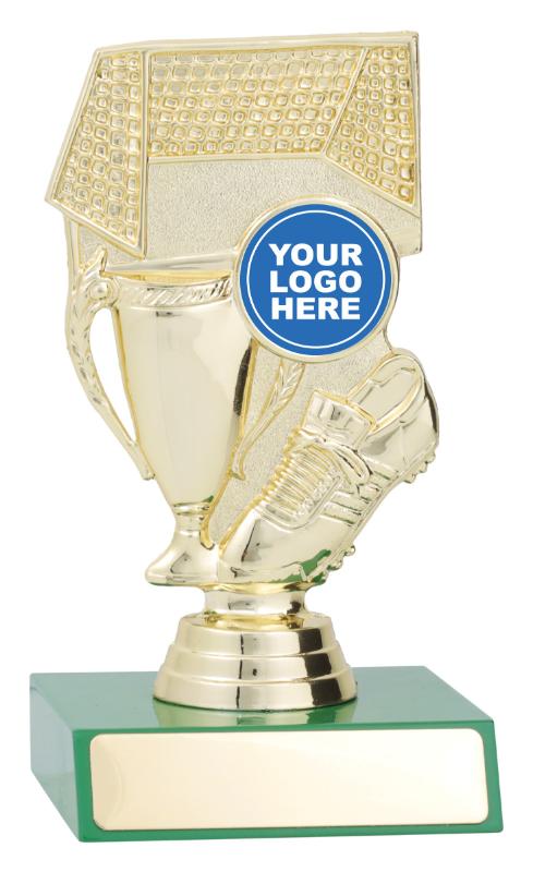 F4132 Football Green Column 14cm