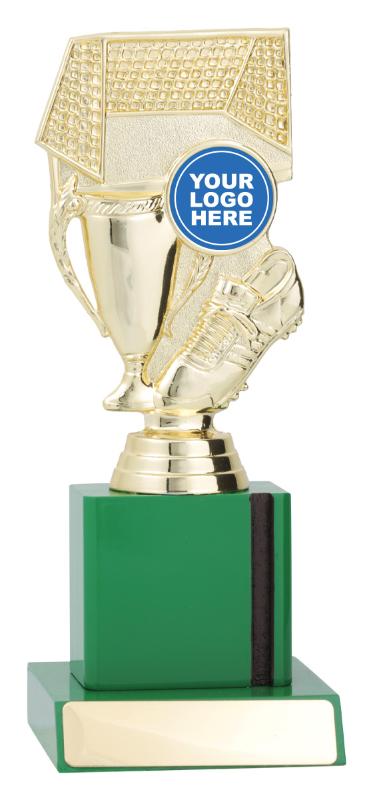F4133 Football Green Column 19cm