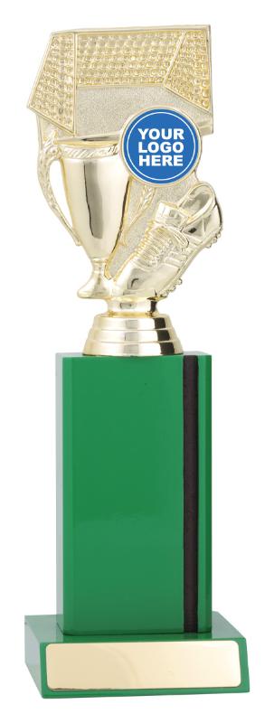 F4135 Football Green Column 24cm