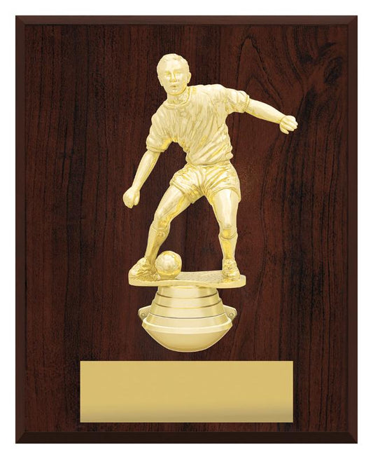 F4155 Football Podium Plaque - Portrait 25cm